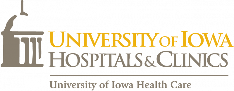 University of Iowa Hospital and Clinics graphic logo.